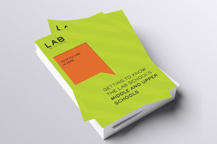 Stack of brochures with a green cover