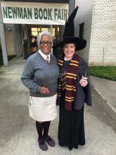 Kim Wargo dressed as Harry Potter