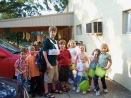 group of students outside