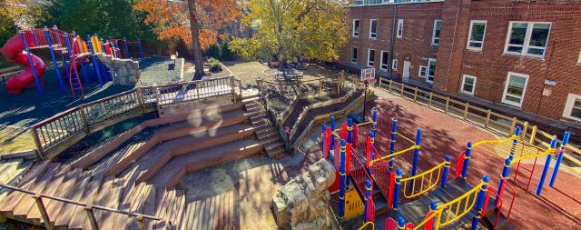 empty playground on a sunny day