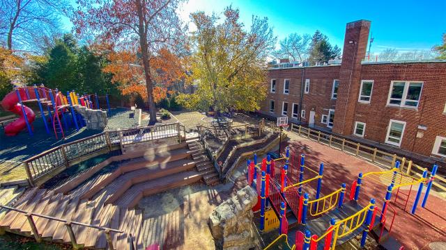 empty playground on a sunny day