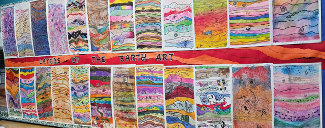 Layers of the Earth Art Porject