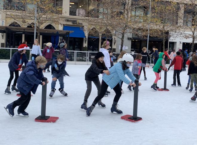 Ice skating