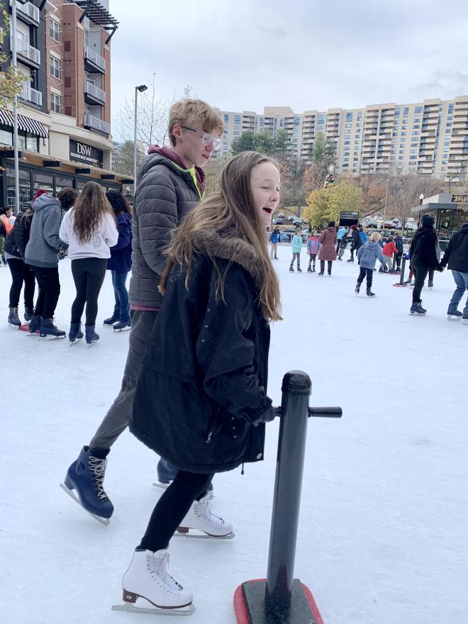 Ice skating