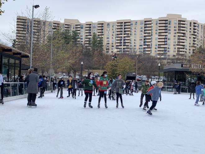 Ice skating