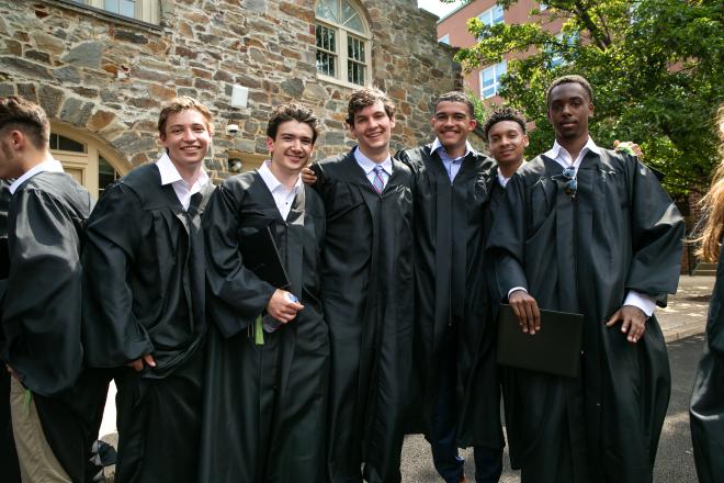 Students posing