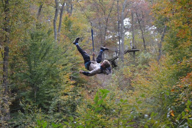 Upside Down zipline