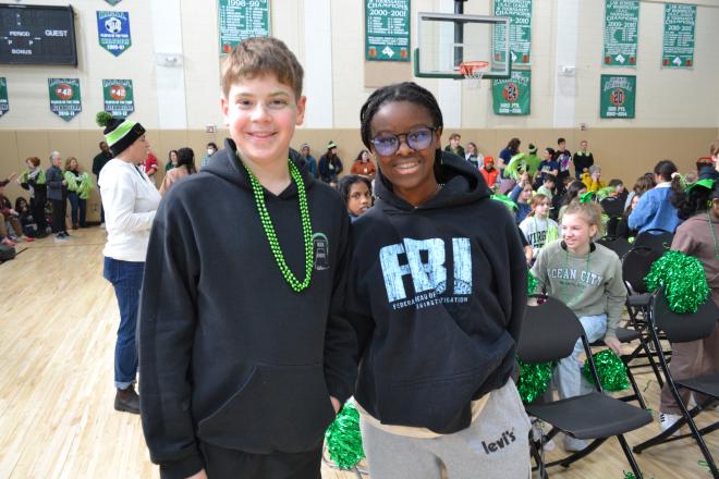 Posing at the Pep Rally