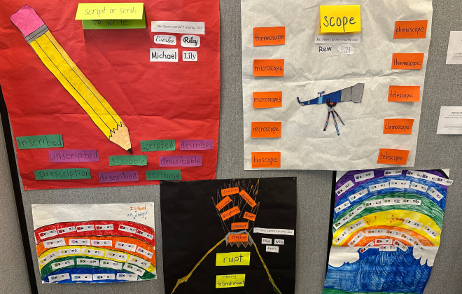 Morphology Art and Rainbow Math Facts