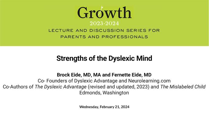 Strengths of the Dyslexic Mind title card